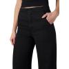 Joe’s Womens The Clean Denim High Rise Wide Leg Trouser(Black)