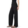Joe’s Womens The Clean Denim High Rise Wide Leg Trouser(Black)