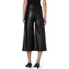Joe’s Womens The High Rise Wide Leg Culotte(Black Vegan Leather)