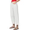 Joe’s Womens The Wilder High Rise Relaxed Barrel Leg Jean(White)