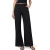 Joe’s Womens The Clean Denim High Rise Wide Leg Trouser(Black)