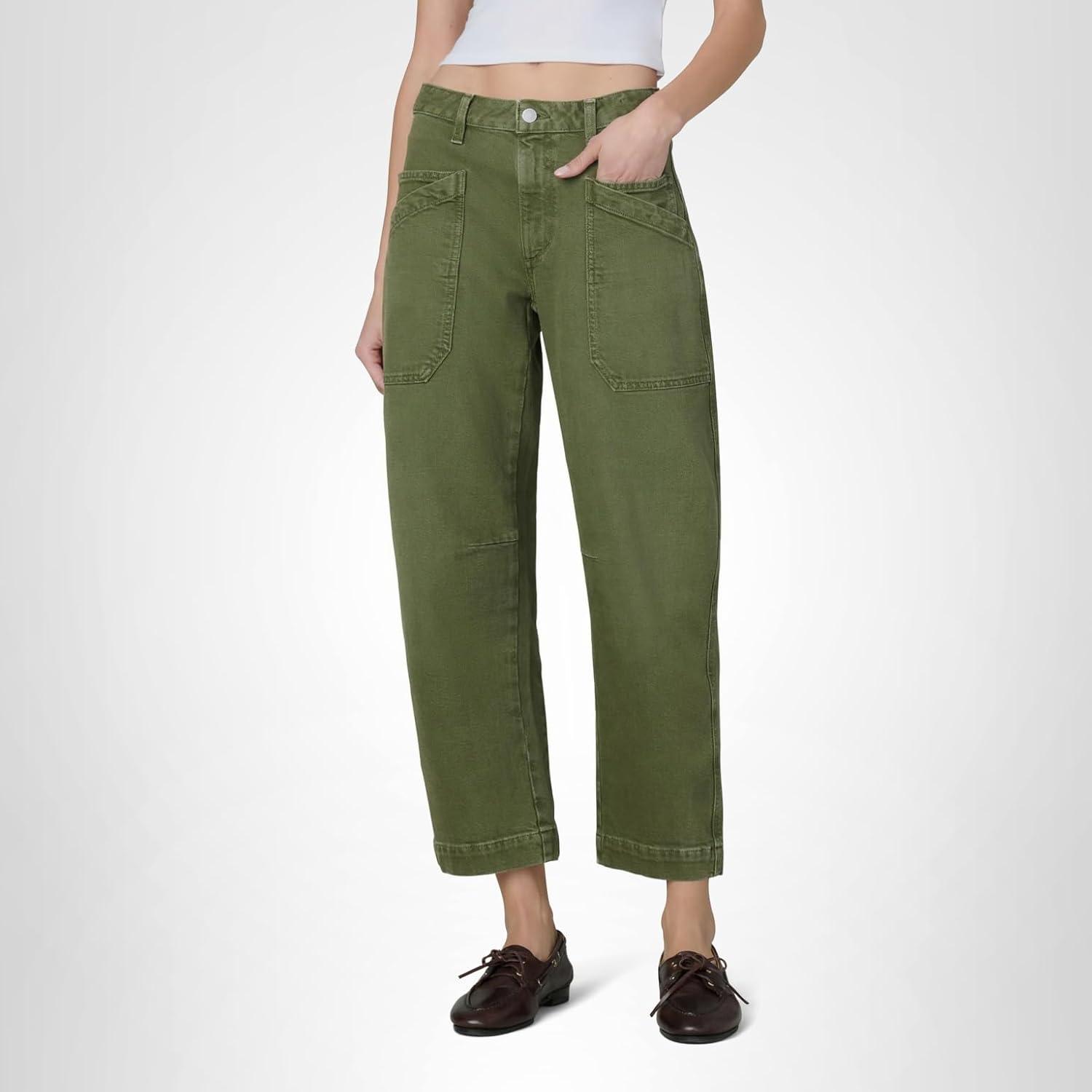 image:imageJOES JEANS Womens The Double Pocket Barrel JeansWinter Moss