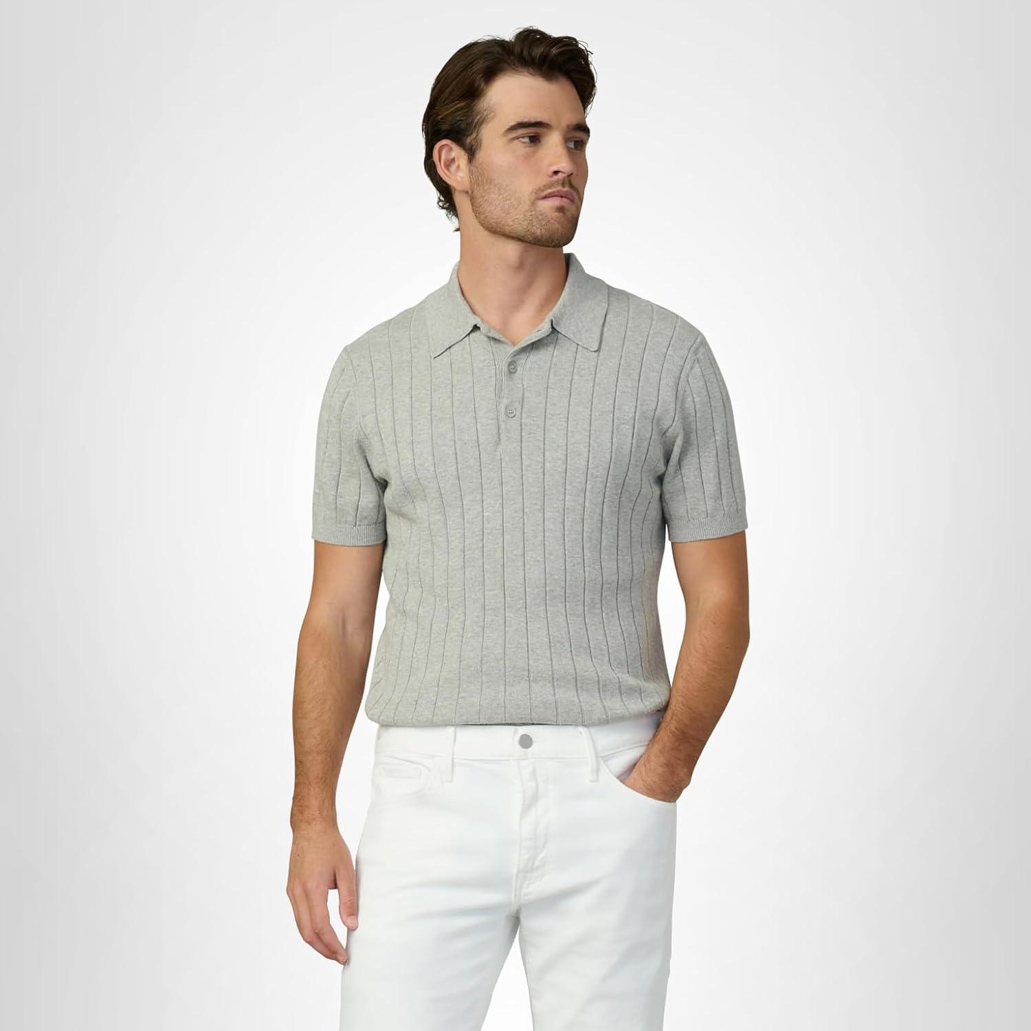 image:imageJoes Jeans Mens Guy Polo SweaterHeather Grey