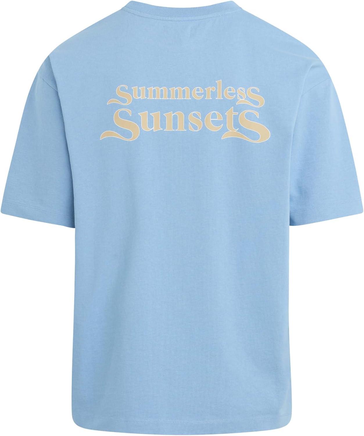 image:imageJoes Mens Summerless Sunset Logo TShirtAllure Blue