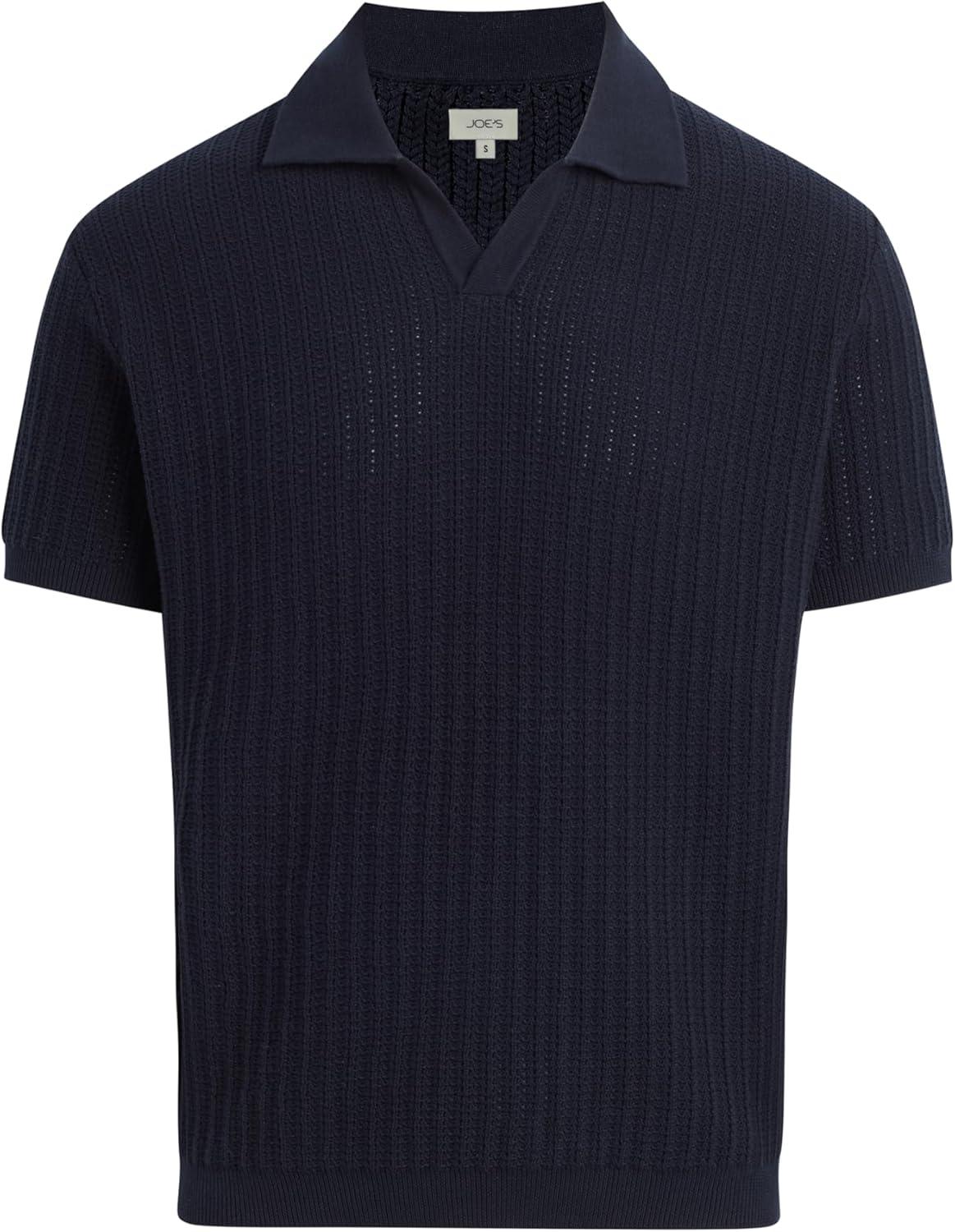 image:imageJoes Mens Textured Sweater PoloTrue Navy