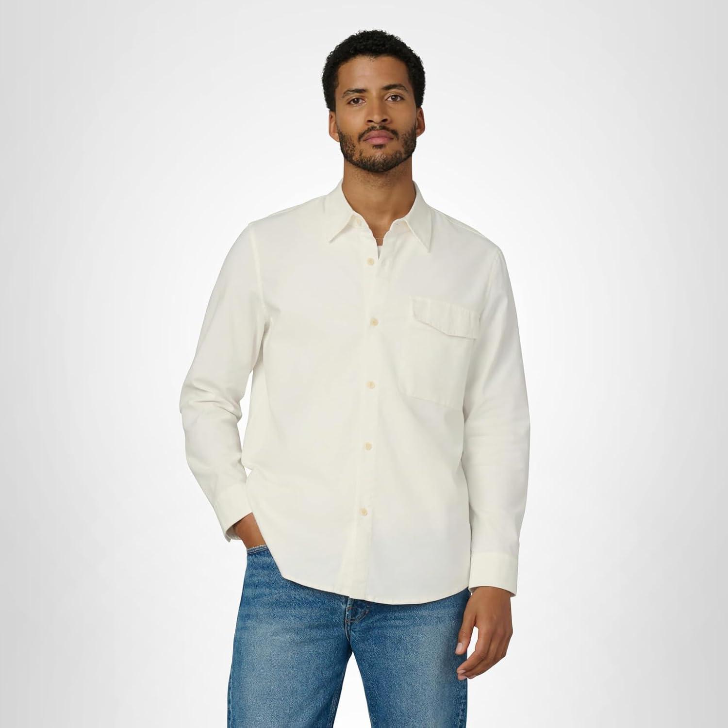 image:imageJoes Mens The Reynolds Workwear Shirt Long Sleeve Pocket Button DownCoconut Milk