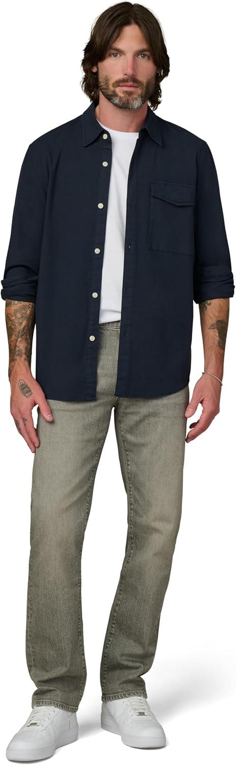 image:imageJoes Mens The Reynolds Workwear Shirt Long Sleeve Pocket Button DownTrue Navy