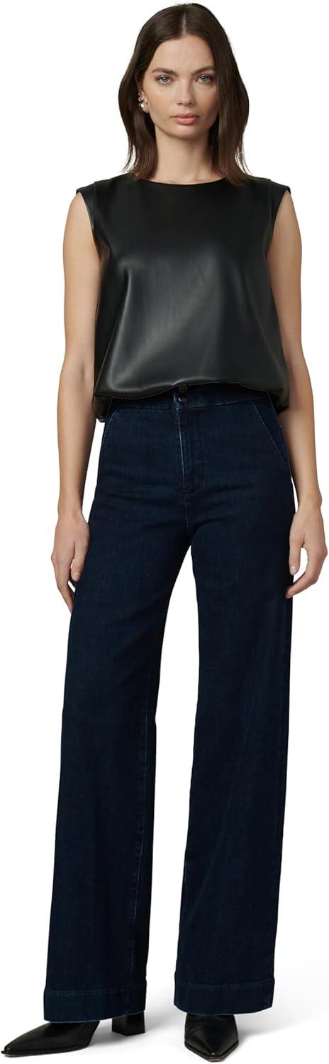 image:imageJoes Womens The Mason High Rise Wide Leg Denim TrouserRinse
