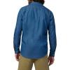 Joe’s Jeans Mens Button Down Long Sleeve Shirt(Mid Blue)