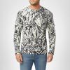 Joe’s Jeans Mens Crewneck Knit Pullover Sweater(Jungle Print)