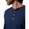 Joe’s Jeans Mens Long Sleeve Henley Shirt(Dress Blues)