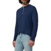 Joe’s Jeans Mens Long Sleeve Henley Shirt(Dress Blues)