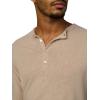 Joe’s Jeans Mens Long Sleeve Henley Shirt(Plaza Taupe)