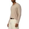 Joe’s Jeans Mens Long Sleeve Henley Shirt(Plaza Taupe)