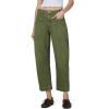 JOE’S JEANS Women’s The Double Pocket Barrel Jeans(Winter Moss)