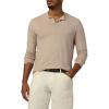 Joe’s Jeans Mens Long Sleeve Henley Shirt(Plaza Taupe)