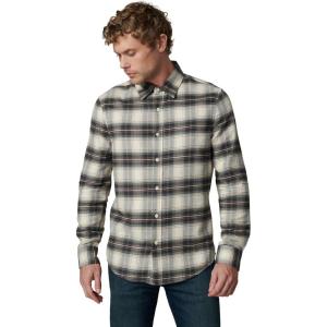 Joe’s Jeans Men’s Button Down Long Sleeve Shirt, Agave Plaid, Medium