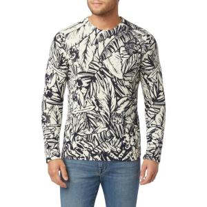 Joe’s Jeans Mens Crewneck Knit Pullover Sweater(Jungle Print)