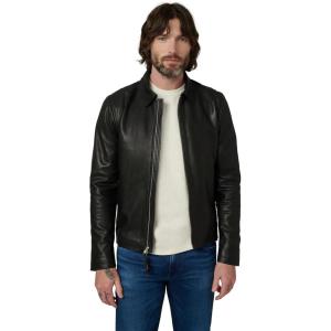 Joe’s Jeans Men’s Refined Leather Moto Jacket, Black