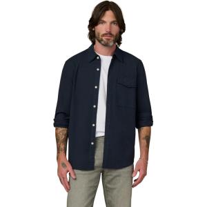Joe’s Mens The Reynolds Workwear Shirt Long Sleeve Pocket Button Down(True Navy)