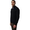 Joe’s Jeans Mens Archie High Neck Quarter Zip Sweater(Black)