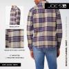 Joe’s Jeans Mens Boucle Flannel Shirt(Grape Haze Plaid)