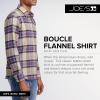 Joe’s Jeans Mens Boucle Flannel Shirt(Grape Haze Plaid)