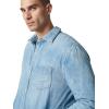 Joe’s mens Raf Button Down Jacket(Puff Indigo)