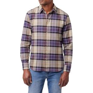 Joe’s Jeans Mens Boucle Flannel Shirt(Grape Haze Plaid)