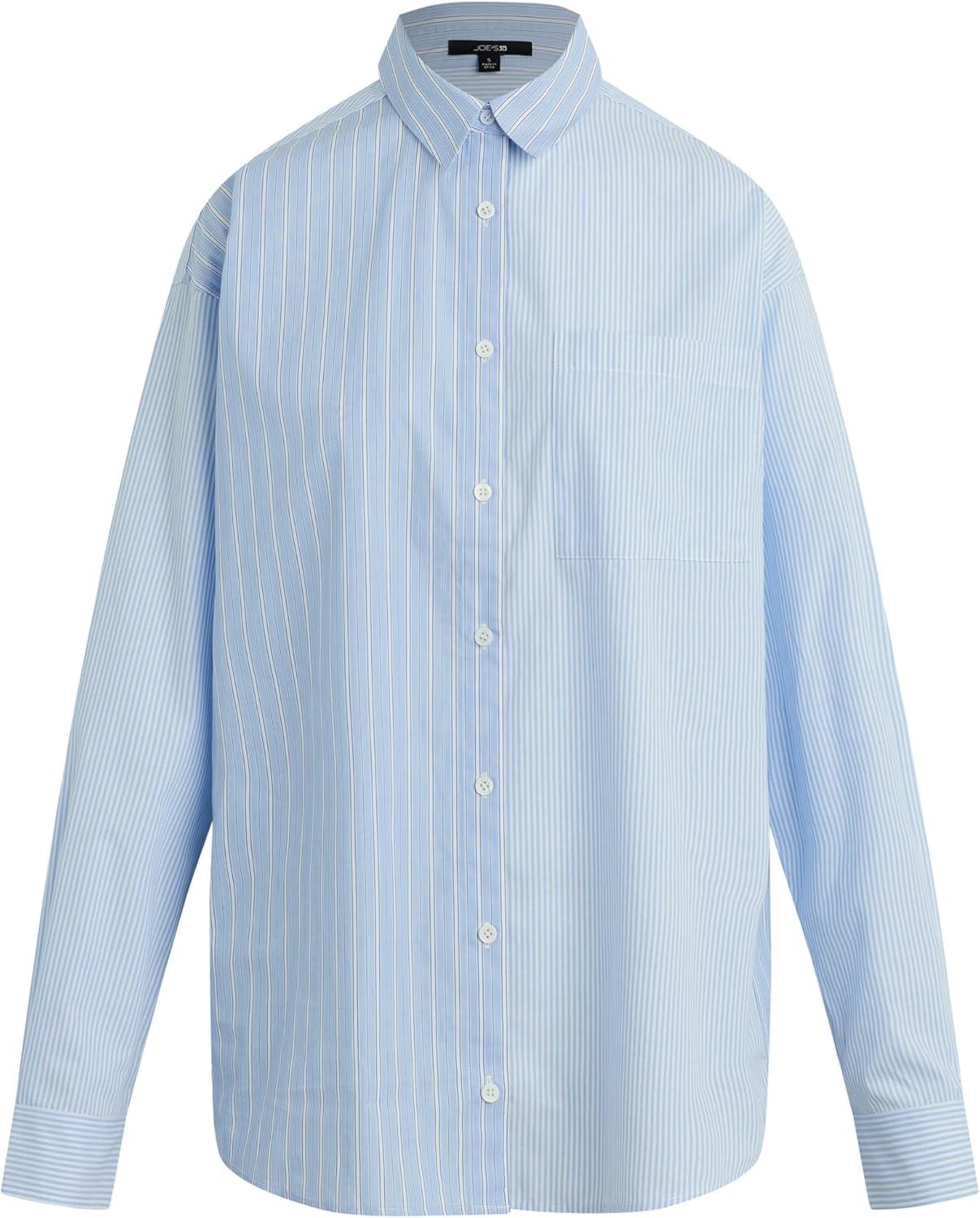 image:imageJOES JEANS Womens The Boyfriend Button Down ShirtBlueWhite Stripe