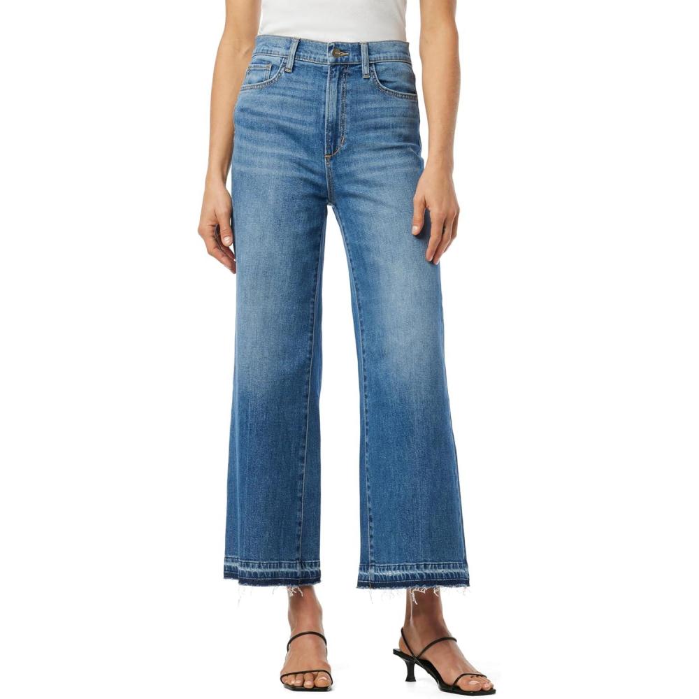 image:imageJoes Womens The Mia High Rise Wide Leg Ankle JeansWell Done Raw Hem
