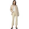 JOE’S JEANS Women’s The Boyfriend Button Down Shirt(Almond/Blue/White)
