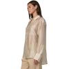 JOE’S JEANS Women’s The Boyfriend Button Down Shirt(Prosecco Organza)