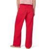 Joe’s Women’s The Ryan Relaxed Low Rise Straight Leg Draw Cord Denim Pant(Cherry Red)