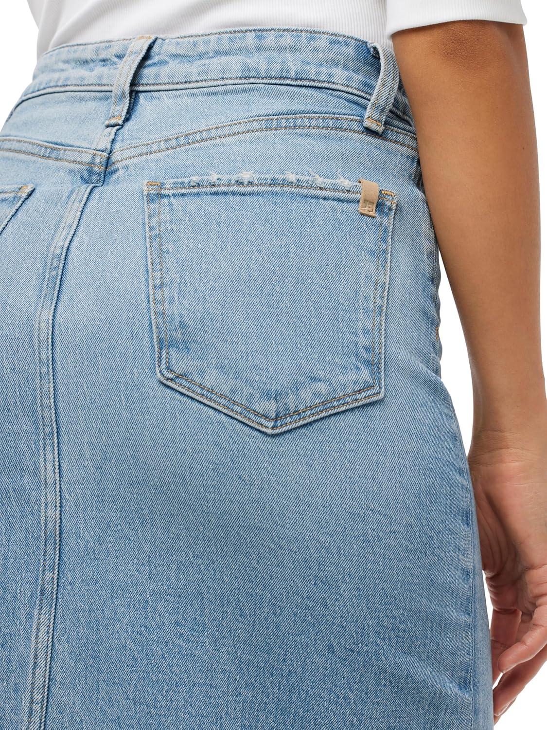 image:imageJoes Jeans Womens The Eva High Rise Maxi Denim Skirt with Front Slit Pazazz 28