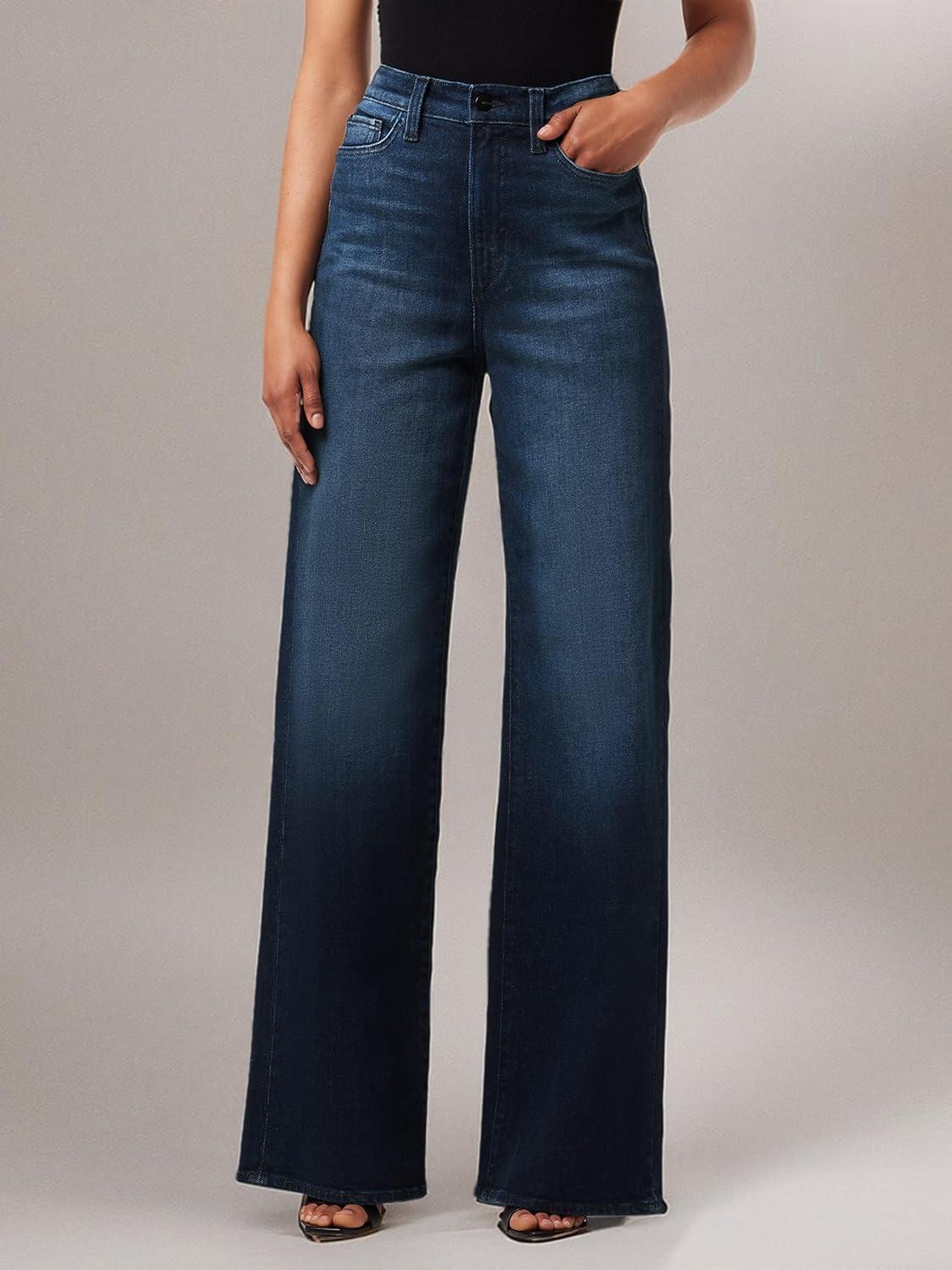 image:imageJoes Jeans Womens The Mia High Rise Wide Leg Jean Cinema 24W x 32L