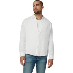 Joe’s Men’s Cedric Double Weave Shirt(Optic White)