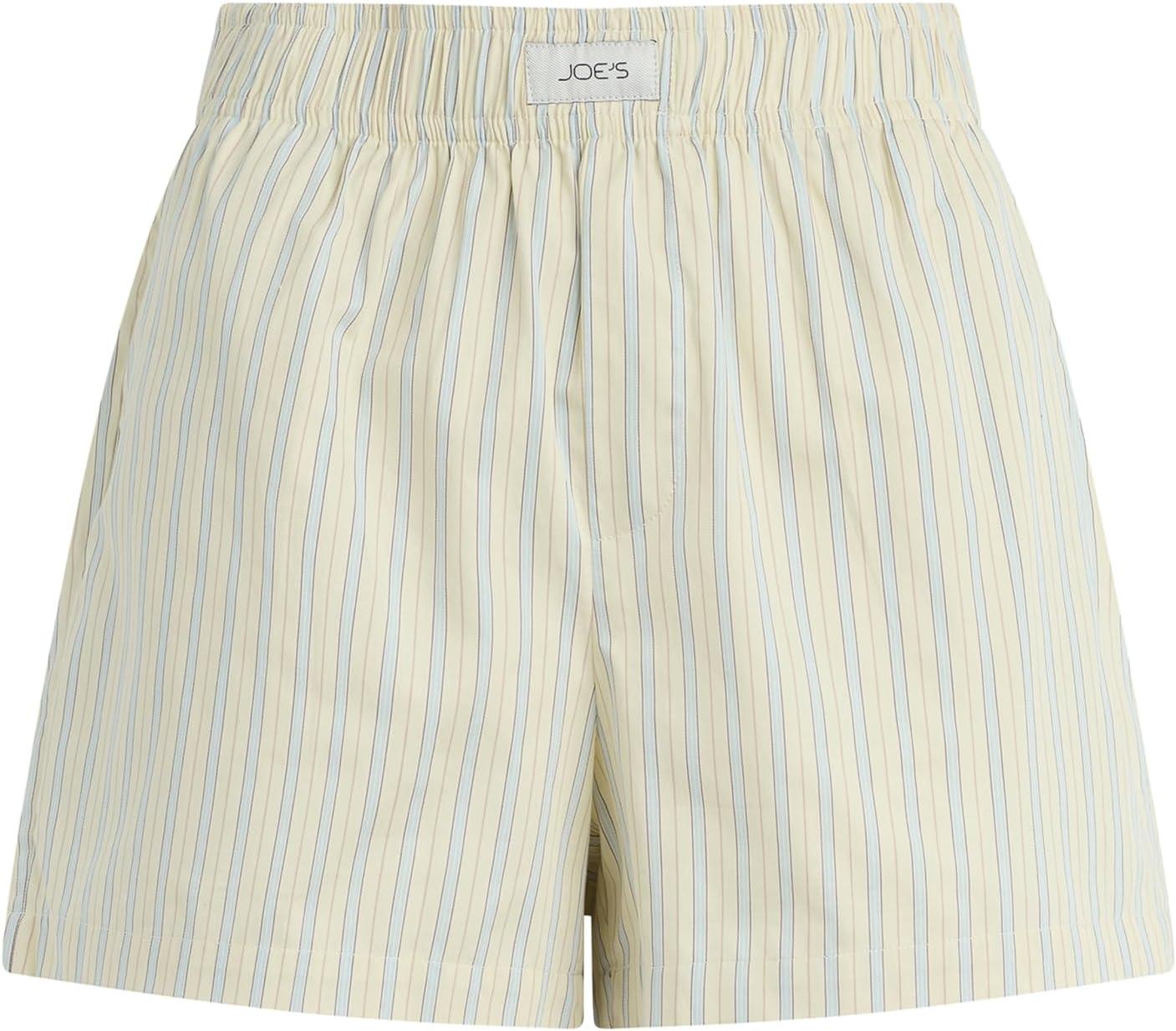 image:imageJOES JEANS Womens The High Rise Boxer ShortsAnise Flower Varigated Stripe