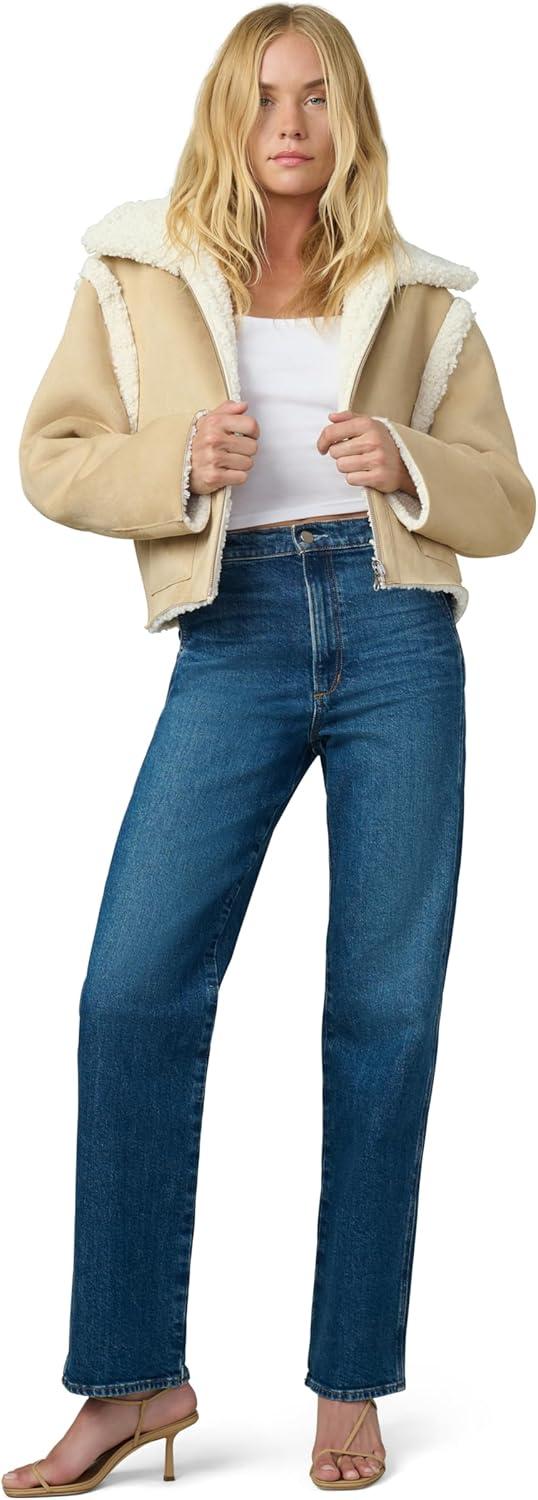 image:imageJoes Jeans Womens Halle Reversible Sherpa JacketAlmond and Cream