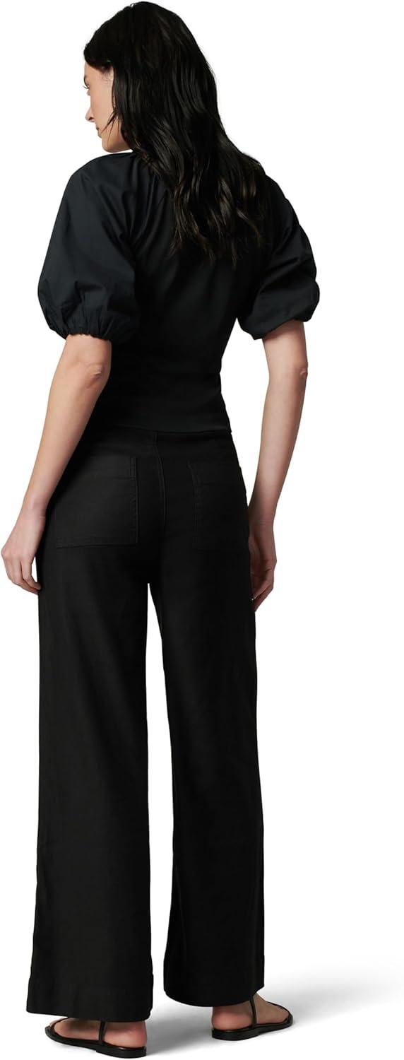 image:imageJoes Womens The Lila Ruffle Short Puff Sleeve TopBlack