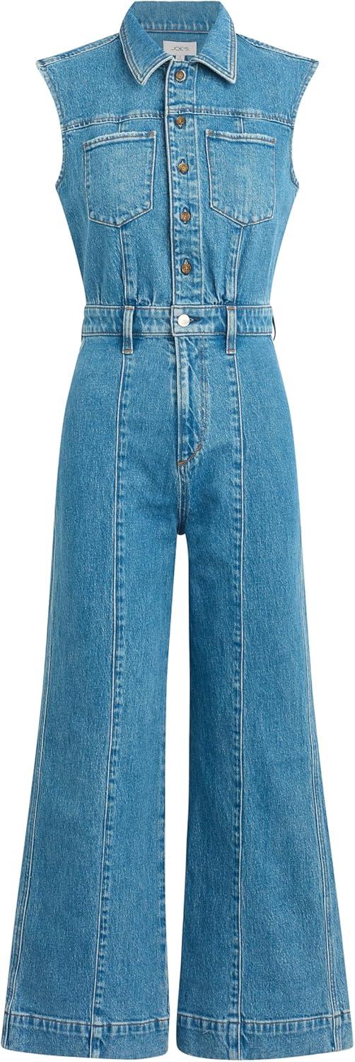 image:imageJoes Womens The Pasha Sleeveless Denim JumpsuitStand By