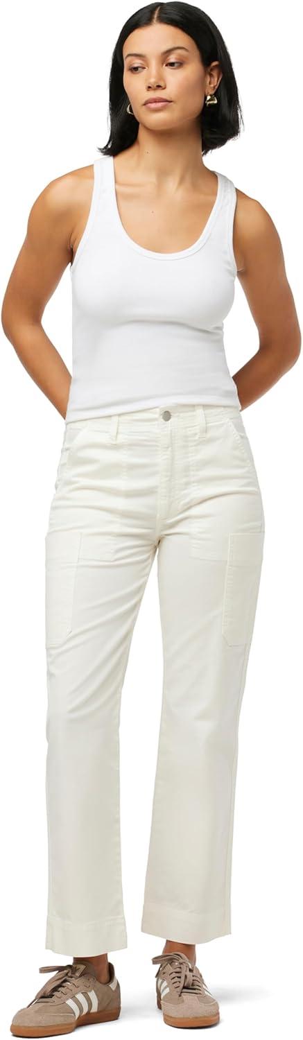 image:imageJoes Womens The Utility High Rise Straight Leg Denim PantMilk