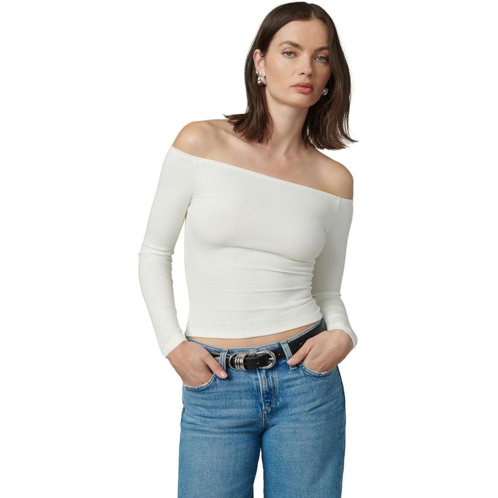 image:imageJoes Womens The Devin Off The Shoulder Long Sleeve TopEcru