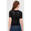 Joe’s Jeans Women’s The Crochet Baby Tee(Black)