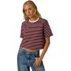 Joe’s Women’s The Boxy Tee(Bordeaux Breton Stripe)