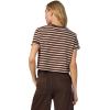 Joe’s Women’s The Boxy Tee(Brown Sand Stripe)