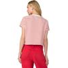 Joe’s Women’s The Boxy Tee(White and Cherry Red Stripe)