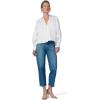 Joe’s Women’s The Charlotte Popover V-Neck Blouse(White)