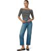 Joe’s Women’s The Laur Off The Shoulder Top(Black/White Stripe)
