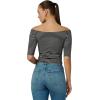 Joe’s Women’s The Laur Off The Shoulder Top(Black/White Stripe)